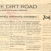Archive: The First Edition of the Dirt Road Newspaper – June 18, 2008 – Malpais & Santa Teresa