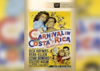 Vintage poster of Carnival in Costa Rica from 1947.