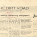 Front page of The Dirt Road newspaper’s first edition in Santa Teresa, Costa Rica