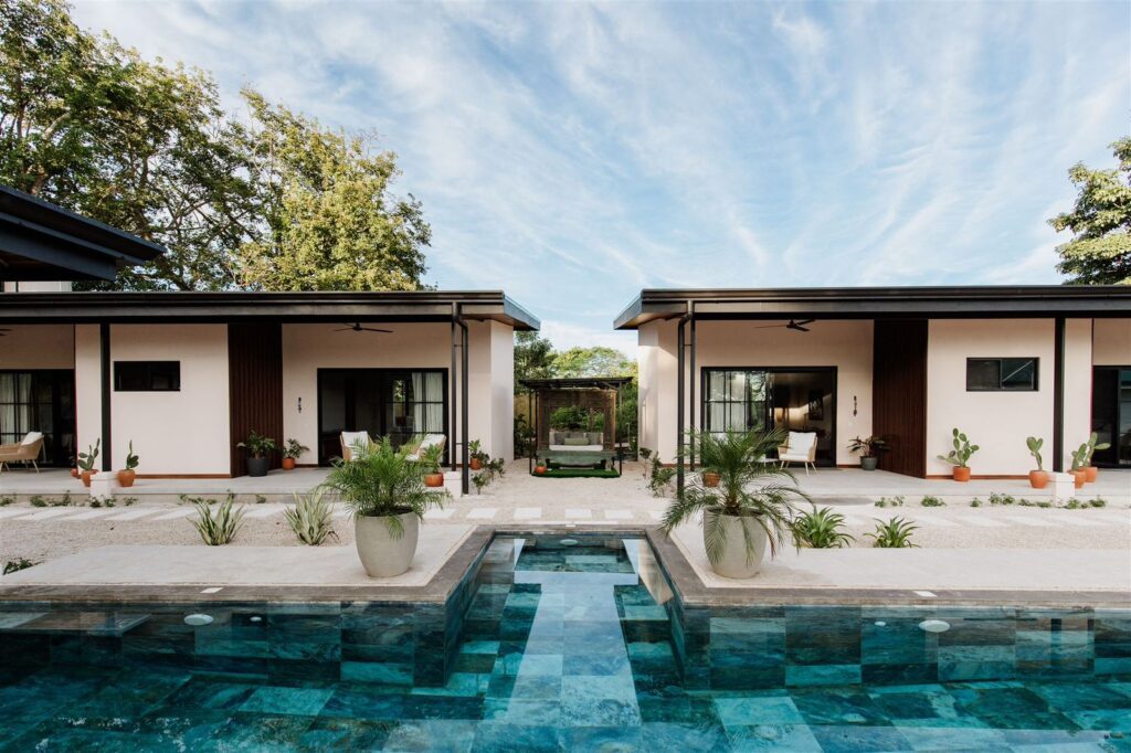 Shakti Sanctuary house and pool used for yoga retreats in Santa Teresa