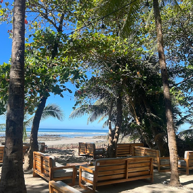 Beachfront dining at Blue Mist in Santa Teresa Costa Rica