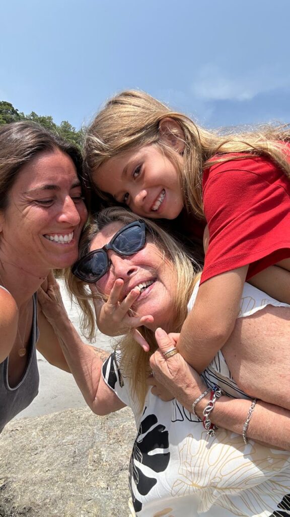 Etel enjoying time with her daughter Andrea and grandson Zephyr during one of her annual visits to Costa Rica.